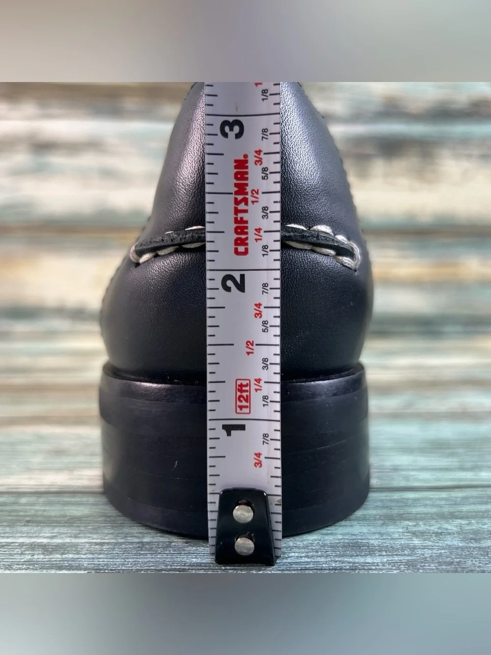 EVERLANE The Modern Loafer Womens Size 7 Black Leather Moc Toe Dress Flats Shoes